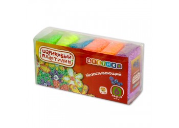 Набор шарикового пластилина незастывающего на воздухе "Цветик" 6 цветов по 10 грамм